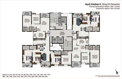 Project Image of 837.0 - 1214.0 Sq.ft 2 BHK Apartment for buy in Nyati Esteban II