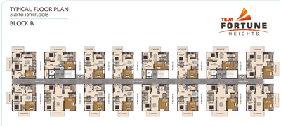 Project Image of 1025.0 - 1900.0 Sq.ft 2 BHK Apartment for buy in Teja Fortune Heights