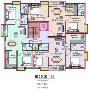 Project Image of 761.0 - 1129.0 Sq.ft 2 BHK Apartment for buy in Sri Durga Foundations Orchids