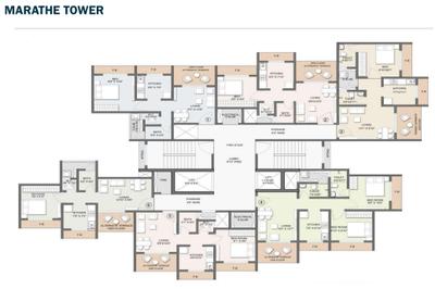 Project Image of 452.0 - 643.0 Sq.ft 1 BHK Apartment for buy in Marathe Tower