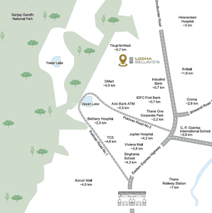 Project Image of 750.0 - 1050.0 Sq.ft 2 BHK Apartment for buy in Lodha Bellavista