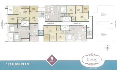 Project Image of 322.0 - 547.0 Sq.ft 1 BHK Apartment for buy in Grow More Glory A And B Wing