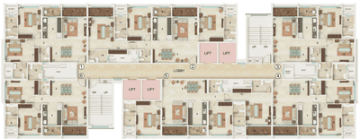 Project Image of 871.99 - 1300.08 Sq.ft 2 BHK Apartment for buy in Dynamix Astrum