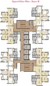 Project Image of 504.0 - 615.0 Sq.ft 2 BHK Apartment for buy in Colorplus Ten X Habitat Raymond Realty Tower A and B