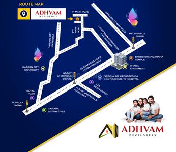 Project Image of 1262.1 - 1586.85 Sq.ft 2 BHK Apartment for buy in Adhvam Residency