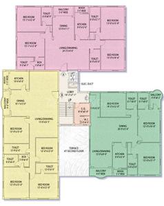 Project Image of 2142.0 - 2551.0 Sq.ft 3 BHK Apartment for buy in Akshara Petals