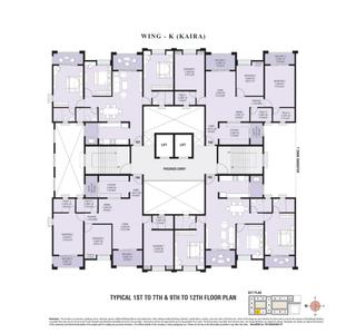 Project Image of 1300 Sq.ft 3 BHK Apartment / Flat for sale in Dhanori for Rs. 14000000