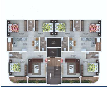 Project Image of 0.0 - 1400.0 Sq.ft 3 BHK Apartment for buy in Signature Height III