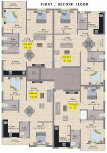 Project Image of 743.0 - 812.0 Sq.ft 2 BHK Apartment for buy in Aliyah Lily