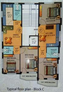 Project Image of 674.0 - 1137.0 Sq.ft 2 BHK Apartment for buy in Griham Heema Apartment