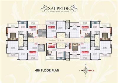 Project Image of 403.0 - 411.0 Sq.ft 1 BHK Apartment for buy in Shubham Sai Pride