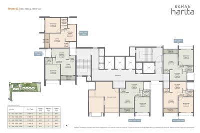 Project Image of 714.0 - 1740.0 Sq.ft 2 BHK Apartment for buy in Rohan Harita Phase 1