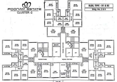 Project Image of 469.09 - 838.08 Sq.ft 1 BHK Apartment for buy in Unique Poonam Estate Cl 2 Blg No 7 8 9