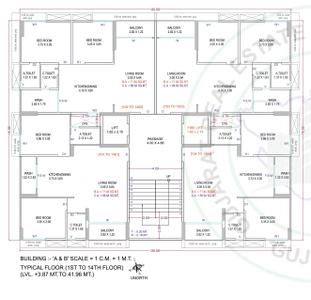 Project Image of 644.44 - 661.98 Sq.ft 2 BHK Apartment for buy in Om Hillom Pratishtha