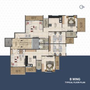 Project Image of 520.22 - 661.77 Sq.ft 2 BHK Apartment for buy in ABS Galaxy