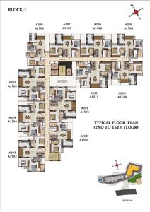 Project Image of 1503.0 - 1511.0 Sq.ft 3 BHK Apartment for buy in Casagrand Highclere