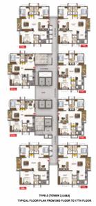 Project Image of 1312.0 - 1900.0 Sq.ft 2 BHK Apartment for buy in Anuhar Apple Towers Phase 1