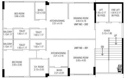Project Image of 396.54 - 1368.85 Sq.ft 1 BHK Apartment for buy in Om Eminence 14