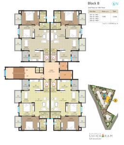 Project Image of 1209 Sq.ft 2 BHK Apartment / Flat for sale in K R Puram for Rs. 12300000