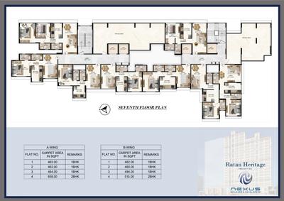 Project Image of 427.0 - 463.0 Sq.ft 1 BHK Apartment for buy in Nexus Ratan Heritage