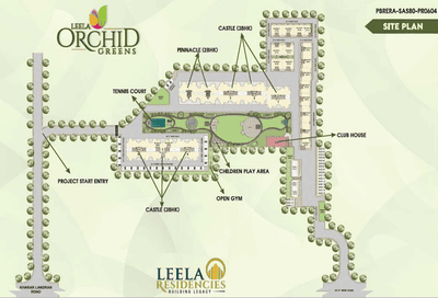 Project Image of 1230.0 - 1530.0 Sq.ft 2 BHK Apartment for buy in Leela Orchid Greens