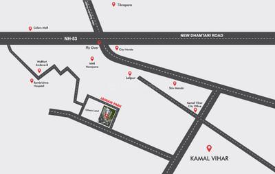 Project Image of 1785 Sq.ft 3 BHK Apartment / Flat for sale in Pachpedi Naka for Rs. 5610000