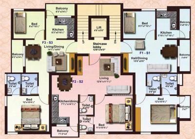 Project Image of 610.0 - 785.0 Sq.ft 1 BHK Apartment for buy in Abinandan Foundations Abinandans Tarika