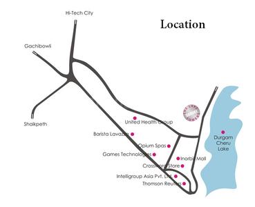 Maruti The Lake Towers Location Plan 1