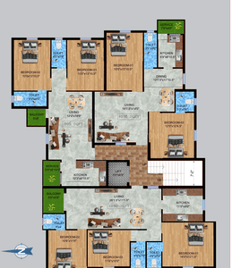 Project Image of 995.0 - 1290.0 Sq.ft 2 BHK Apartment for buy in MD Sivam Flats