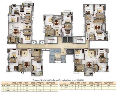Project Image of 1184 Sq.ft 3 BHK Apartment / Flat for sale in Tollygunge for Rs. 18000000