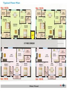 Project Image of 1165.0 - 1185.0 Sq.ft 2 BHK Apartment for buy in Ashok Rohith Grand