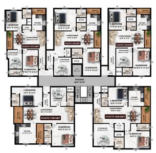 Project Image of 1365.0 - 1855.0 Sq.ft 3 BHK Apartment for buy in Viva Vibrant