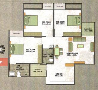 Project Image of 30.78 - 482.44 Sq.ft 2 BHK Apartment for buy in Balaji Rudra Enclave Phase 1