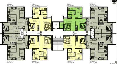 Project Image of 690 Sq.ft 1 BHK Apartment / Flat for sale in Vejalpur for Rs. 3550000