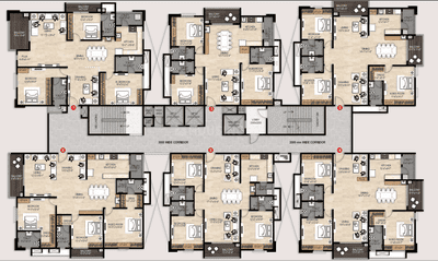 Project Image of 1280.0 - 2410.0 Sq.ft 2 BHK Apartment for buy in The Tamarind