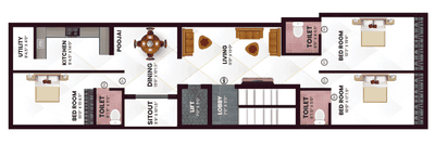 Project Image of 1530.0 - 1815.0 Sq.ft 3 BHK Apartment for buy in Nexa Asta