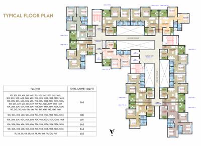 Project Image of 619.0 - 901.0 Sq.ft 2 BHK Apartment for buy in Shree Mithila Harmony
