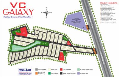 Project Image of 600.0 - 2400.0 Sq.ft Residential Plot Plot for buy in VC Galaxy