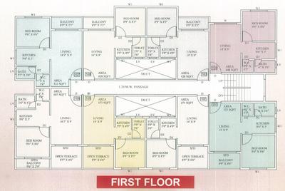 Project Image of 200.0 - 228.0 Sq.ft 1 RK Apartment for buy in Vardhaman Nest Homes