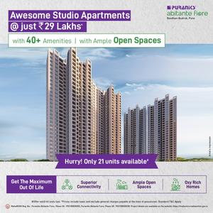Project Image of 285.0 - 908.0 Sq.ft 1 RK Apartment for buy in Puraniks Abitante Fiore Phase 2B