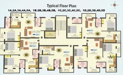 Project Image of 639.0 - 996.0 Sq.ft 1 BHK Apartment for buy in Anugrahaa