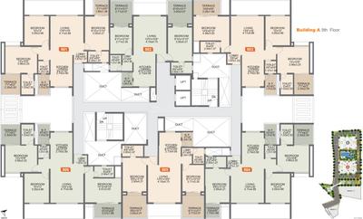 Project Image of 602.0 - 875.0 Sq.ft 2 BHK Apartment for buy in Rohan Ishan Wing A 5 To 11 Floor