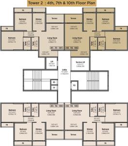 Project Image of 296.0 - 499.0 Sq.ft 1 BHK Apartment for buy in Bhumiraj Hills Tower 2 And 3