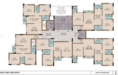 Project Image of 521.08 - 721.72 Sq.ft 1 BHK Apartment for buy in Shree Radhe Heights
