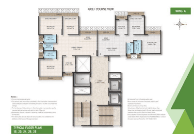Project Image of 783.0 - 826.0 Sq.ft 3 BHK Apartment for buy in Bhagwati Greens 3