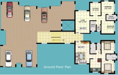 Project Image of 558.0 - 1395.0 Sq.ft 1 BHK Apartment for buy in KVC Laxman Complex