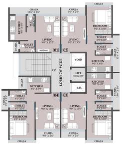 J G Planet Planet Cluster Plan from 2nd to 7th Floor 1