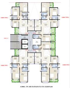 Project Image of 1860.0 - 2550.0 Sq.ft 3 BHK Apartment for buy in Daksh Avlon