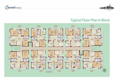 Project Image of 1100.0 - 1440.0 Sq.ft 2 BHK Apartment for buy in Ganpati Estate A B C