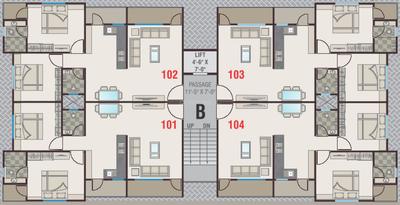 Project Image of 1050.0 - 1450.0 Sq.ft 2 BHK Apartment for buy in Rushabh Attic